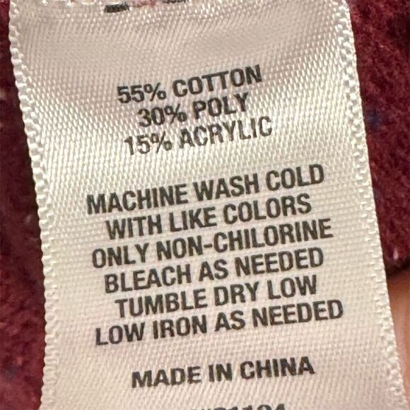 Crown & Ivy Red Speckled Knit Shawl Collar Cardigan Sweater Women’s S Pockets - Picture 8 of 8